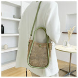 Bohemian Style Straw Shoulder Bag for Women