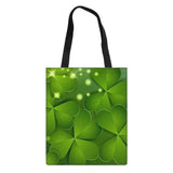 St. Patrick's Clover Print Tote Bag for Women