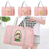 Avocado Printed Tote Bag for Women Travel and Grocery Storage