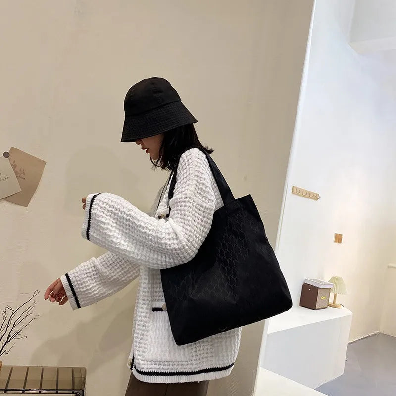 Women Canvas Tote Bag Shoulder Shopping Light Girl Purse