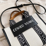 Canvas Totes Large Capacity Handbag Women Shoulder Messenger Bag