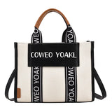 Canvas Totes Large Capacity Handbag Women Shoulder Messenger Bag