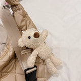 Women Totes bags Cotton Feather Down Handbags Ladies Messenger Bags