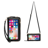 Women Touch Screen Wristlet Handbag, RFID Protection Small Wallet Purse