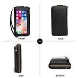 Women Touch Screen Wristlet Handbag, RFID Protection Small Wallet Purse