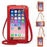 Women Touch Screen Wristlet Handbag RFID Protection Small Wallet Purse