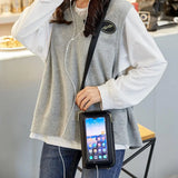 Women Touch Screen Wristlet Handbag RFID Protection Small Wallet Purse