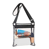 Women Translucent Crossbody Bag Clear PVC Jelly Small Shoulder Messenger Bag