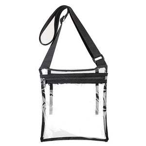 Women Translucent Crossbody Bag Clear PVC Jelly Small Shoulder Messenger Bag