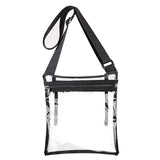 Women Translucent Crossbody Bag Clear PVC Jelly Small Shoulder Messenger Bag