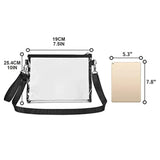 Clear Crossbody Purse Stadium Approved Zipper Closure Shoulder Bag