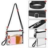 Women Clear Crossbody Shoulder Bags Stadium Approved Bags Zipper Closure