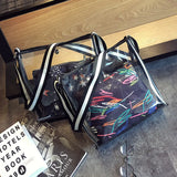 Women Clear Beach Bag Two in one High Shoulder Large Summer Bag