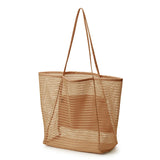 Women Mesh Shoulder Bag Large Capacity Eco Shopper Totes