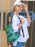 Women Clear PVC Backpack Travel School Bookbag Teen Girls