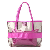 Women Jelly Clear Beach Handbag Tote Shoulder Bag