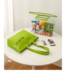 Women Transparent Shoulder Bag, 2 in 1 Handbag Purse