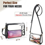 Clear PVC Shoulder Bag, Large Capacity Crossbody Bag