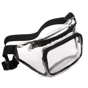 Women Transparent Waist Fanny Pack Belt Bag Travel Hip Bum