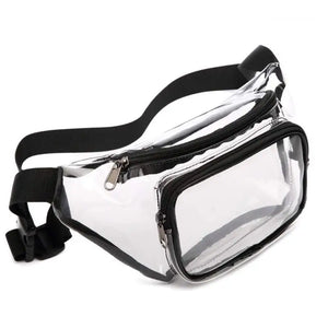 Women Transparent Waist Fanny Pack Belt Bag Travel Hip Bum