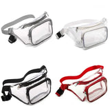 Women Transparent Waist Fanny Pack Belt Bag Travel Hip Bum