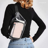 Women Transparent Waist Fanny Pack Belt Bag Travel Hip Bum