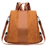 Women's Velvet Canvas Backpacks, Elementary School Girls Purse Backpack