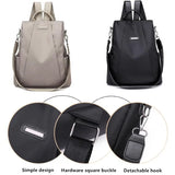 Women's Anti-Theft Travel Backpack, Oxford Cloth