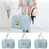 Avocado Printed Large Tote Organizer for Women Travel Bag