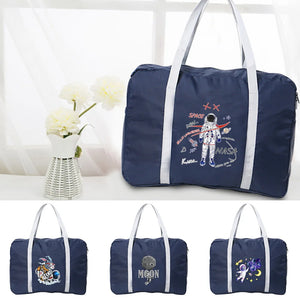 Astronaut Print Large Travel Tote Bag for Women