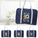 Women Travel Bag Tote Large Clothes Storage Letter Printed Carry