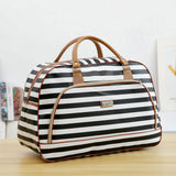 Women PU Leather Travel Bag Waterproof Print Duffle Bag