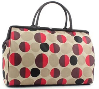 Flower Print Women Travel Bag Large Tote Duffle