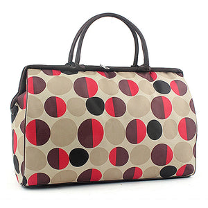Flower Print Women Travel Bag Large Tote Duffle