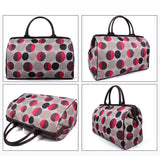 Flower Print Women Travel Bag Large Tote Duffle