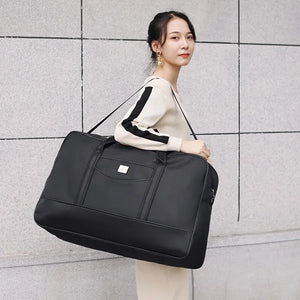 Women Floral Print Duffel Bag Waterproof Weekend Luggage Portable Handbag