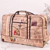 Women Floral Print Duffel Bag Waterproof Weekend Luggage Portable Handbag