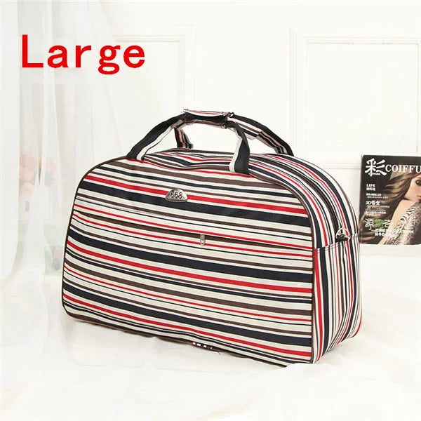 Waterproof Nylon Travel Duffel Bag Print Shoulder Bag