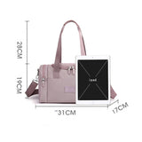 Women Travel Multifunction Luggage Handbag Waterproof Crossbody Bag