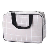 Women Travel Cosmetic Bag Grey Large Tote Neceser Hanging Bathroom Makeup Bags