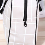Grey Large Tote Makeup Bag for Women Travel