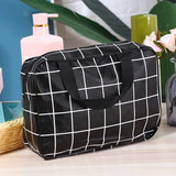 Women Travel Cosmetic Bag Grey Large Tote Neceser Hanging Bathroom Makeup Bags