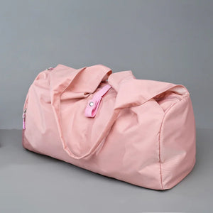 Waterproof Nylon Sports Gym Bag with Shoe Compartment