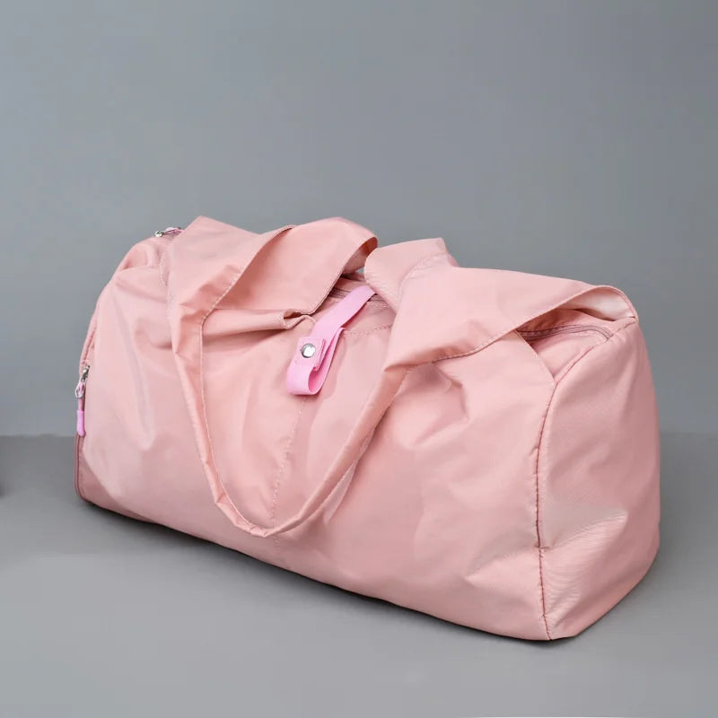 Waterproof Nylon Sports Gym Bag with Shoe Compartment