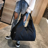 Waterproof Nylon Sports Gym Bag with Shoe Compartment