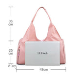 Waterproof Nylon Sports Gym Bag with Shoe Compartment