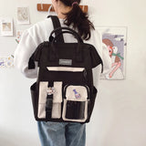 Women Travel Rucksack Preppy Style Knapsack Handbags Large Capacity