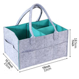 Women Travel Organizer Felt Insert Bag Multi-pockets Diaper Wet Mommy Bag