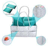 Women Travel Organizer Felt Insert Bag Multi-pockets Diaper Wet Mommy Bag