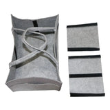 Women Travel Organizer Felt Insert Bag Multi-pockets Diaper Wet Mommy Bag